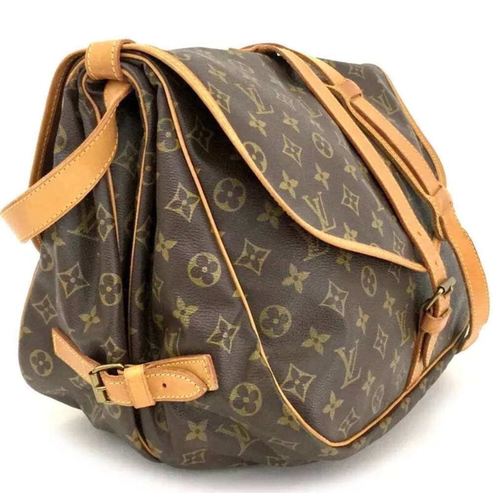 Auth Louis Vuitton Saumur 35 Crossbody Messager LV bag